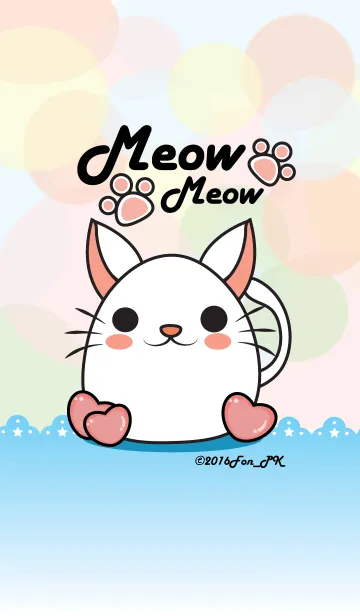 [LINE着せ替え] Meow meow！の画像1