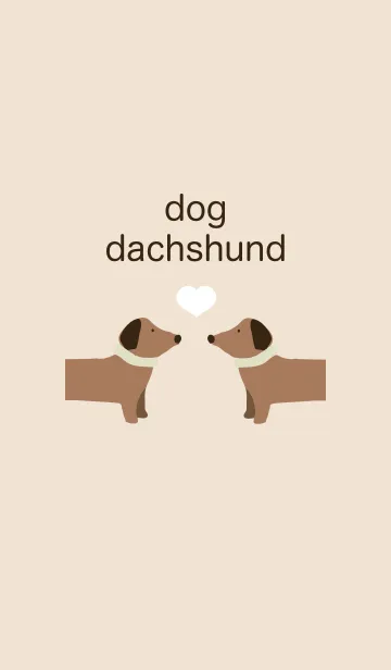 [LINE着せ替え] love dog dachshundの画像1