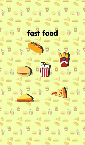 [LINE着せ替え] fast foodの画像1