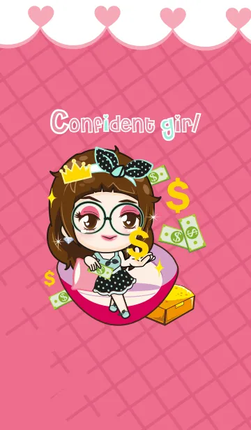 [LINE着せ替え] Confident Single girlの画像1