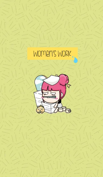 [LINE着せ替え] Women's workの画像1