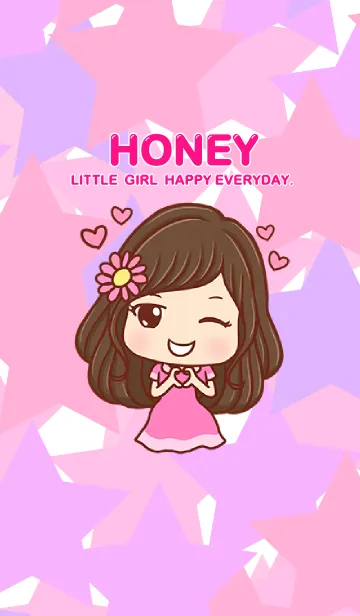 [LINE着せ替え] Honey little girl happy everyday.の画像1