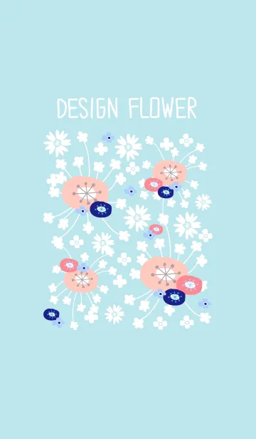 [LINE着せ替え] デザインフラワー 20の画像1