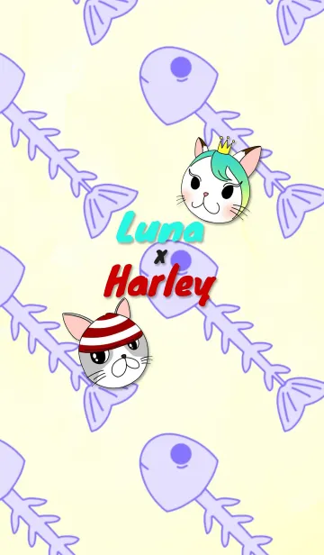 [LINE着せ替え] Luna x Harleyの画像1