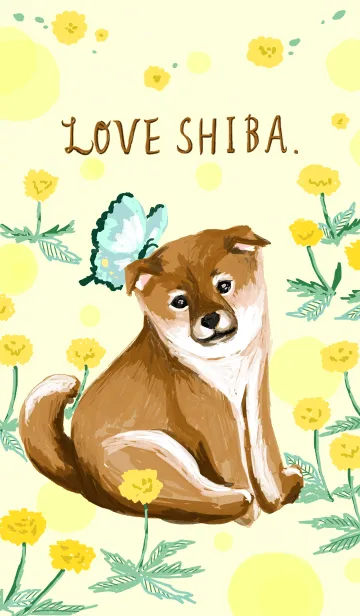 [LINE着せ替え] LOVE SHIBA！ 柴犬大好き編の画像1