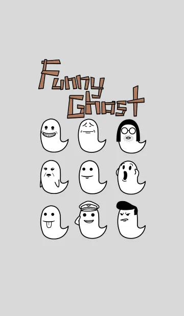 [LINE着せ替え] おばけの画像1