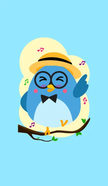 [LINE着せ替え] Blue Bird Themeの画像1