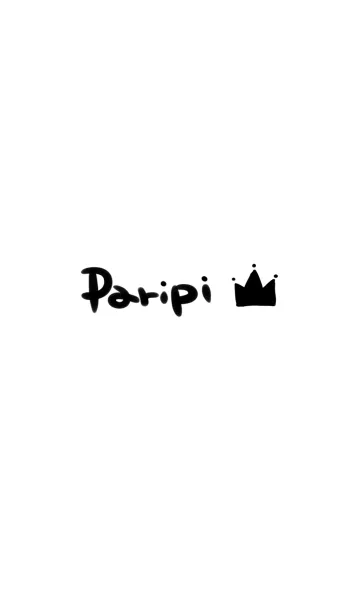 [LINE着せ替え] Paripi -white-の画像1