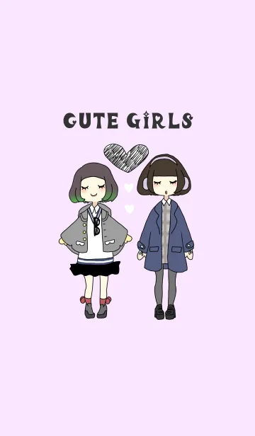 [LINE着せ替え] Cute Girlsの画像1