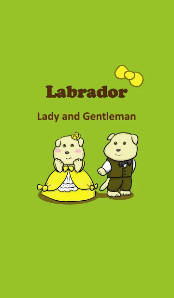 [LINE着せ替え] Labrador-Lady and Gentlemanの画像1