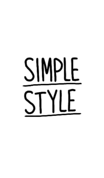 [LINE着せ替え] シンプル文字×SIMPLE STYLEの画像1