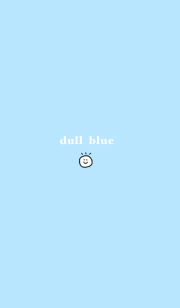 [LINE着せ替え] simple dull blueの画像1