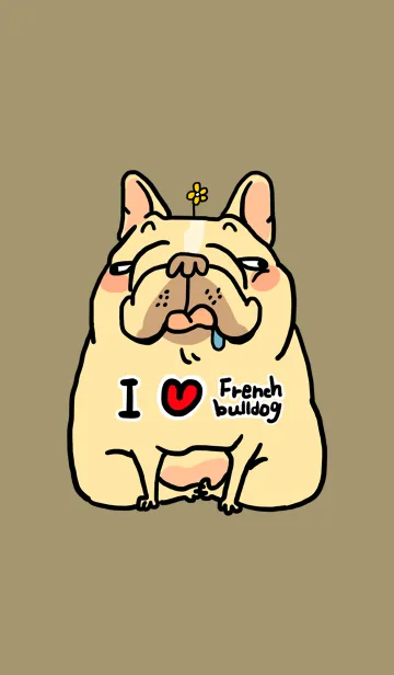 [LINE着せ替え] Half Sugar without ice frenchbulldogの画像1