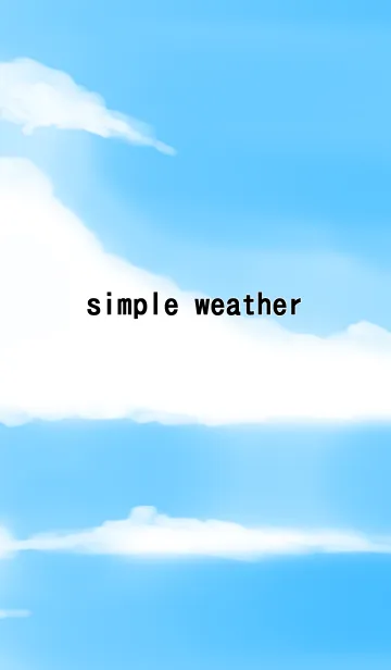 [LINE着せ替え] シンプルな天気のテーマの画像1