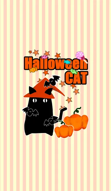 [LINE着せ替え] ハッピーハロウィンキャットの画像1