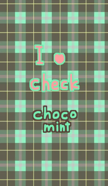 [LINE着せ替え] I love check. chocomintの画像1