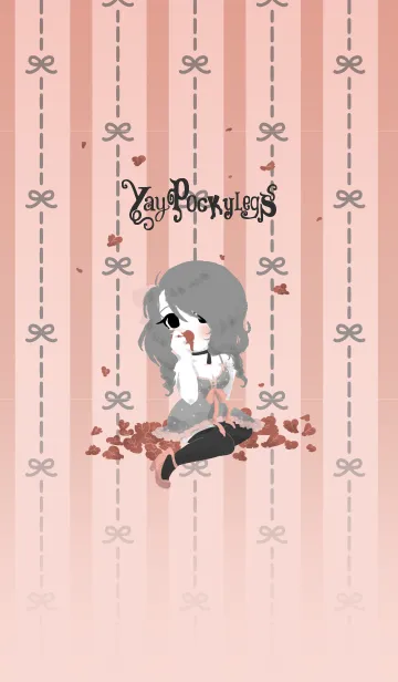[LINE着せ替え] Yay Pockylegs | Love, Lace, Loveの画像1