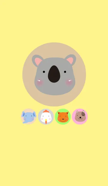 [LINE着せ替え] Icon Animals themeの画像1