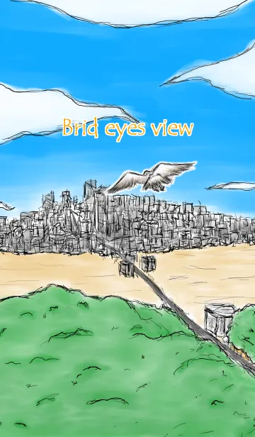 [LINE着せ替え] Bird eyes viewの画像1