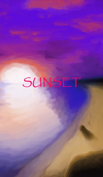 [LINE着せ替え] Sea of sunset2の画像1
