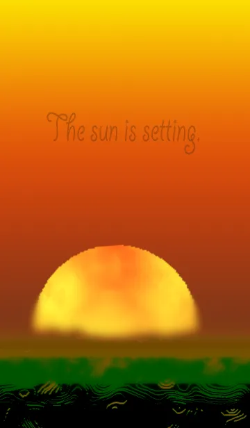 [LINE着せ替え] アフリカの夕日＿Sunset of Africaの画像1