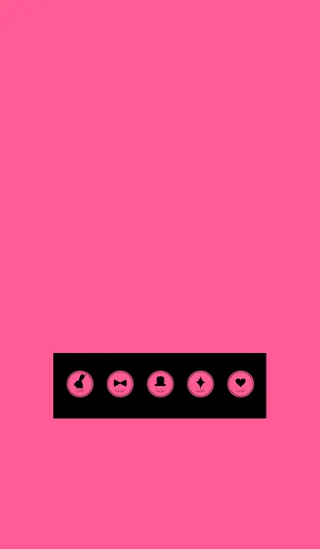[LINE着せ替え] ピンク×ブラック ラベルの画像1