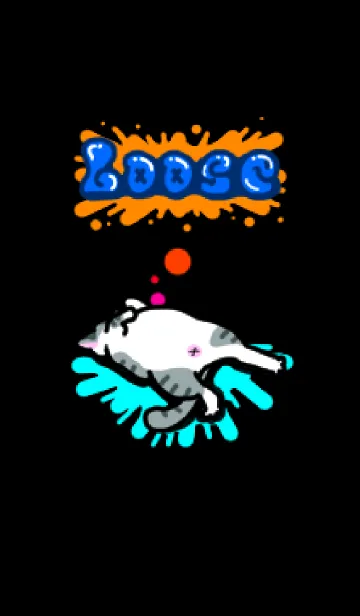 [LINE着せ替え] だらしない猫の画像1