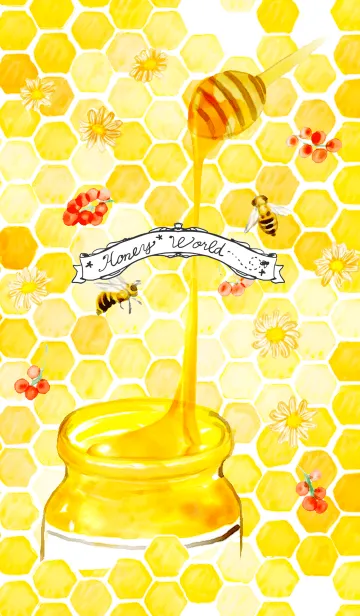 [LINE着せ替え] Honey Worldの画像1
