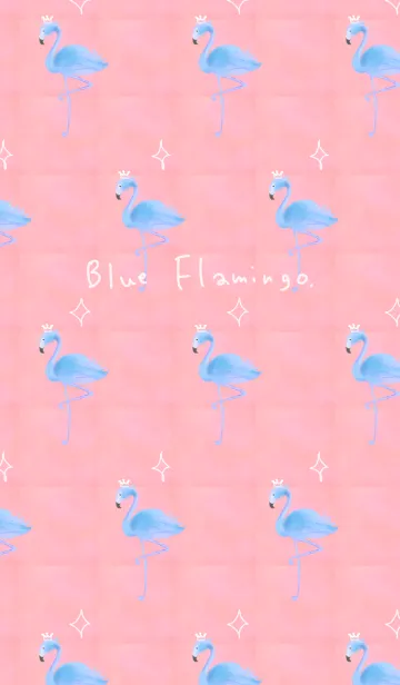 [LINE着せ替え] ブルーフラミンゴの画像1