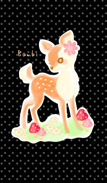 [LINE着せ替え] バンビときのこの画像1