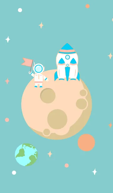[LINE着せ替え] Travel To The Moonの画像1