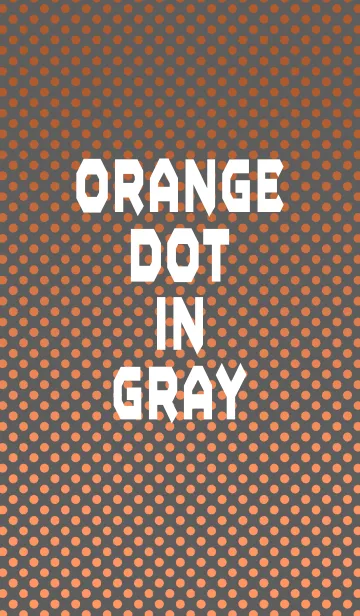 [LINE着せ替え] ORANGE DOT IN GRAY kaiの画像1