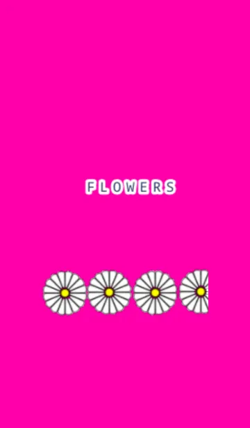 [LINE着せ替え] シンプルな花柄の画像1