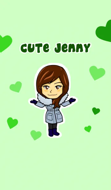 [LINE着せ替え] Cute Jennyの画像1
