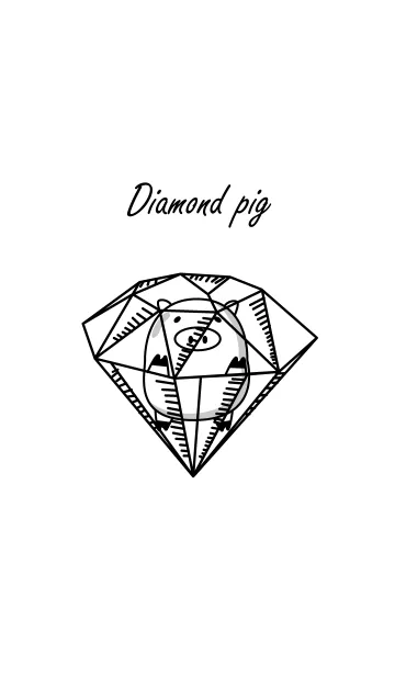 [LINE着せ替え] ダイヤの豚の画像1