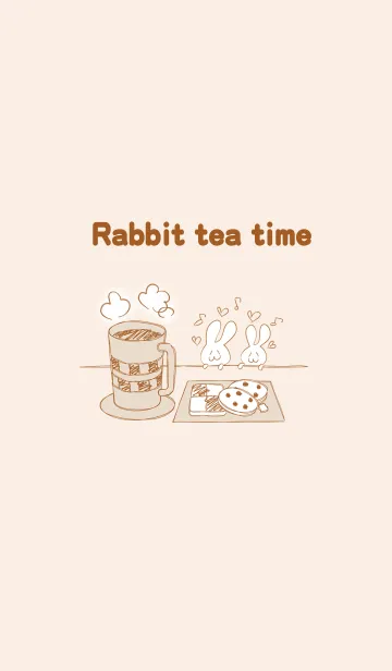 [LINE着せ替え] Rabbit tea timeの画像1