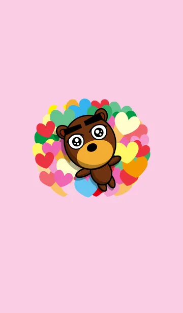 [LINE着せ替え] 黒眉毛の熊さんの画像1