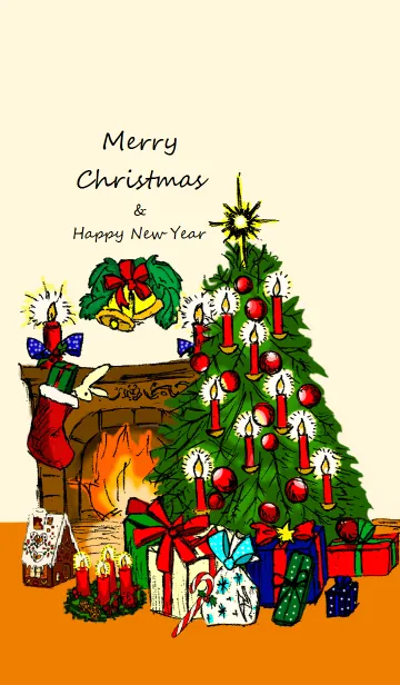 Merry Christmas ＆ Happy New Yearの着せ替えメイン画像