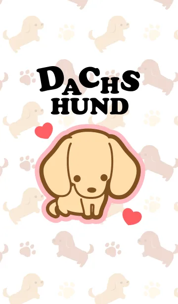 [LINE着せ替え] I Love Dachshund ！の画像1