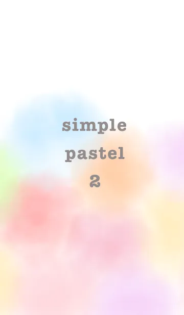 [LINE着せ替え] simple colorful pastel 2の画像1