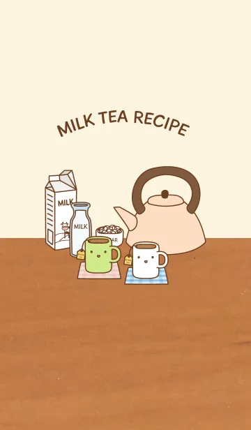 [LINE着せ替え] Milk Tea Recipeの画像1