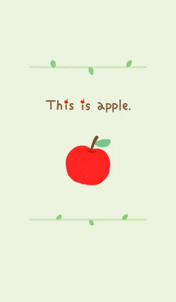 [LINE着せ替え] This is apple.の画像1