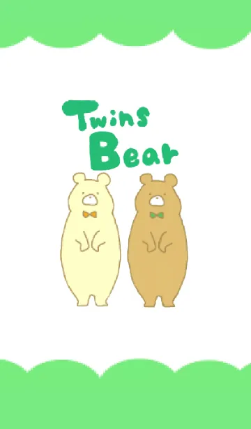 [LINE着せ替え] Twins Bearの画像1
