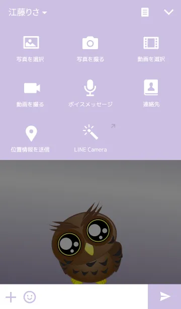 [LINE着せ替え] ふくろうの画像4