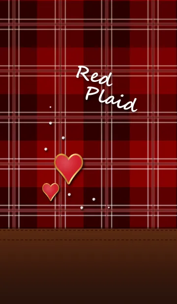[LINE着せ替え] RED PLAIDの画像1