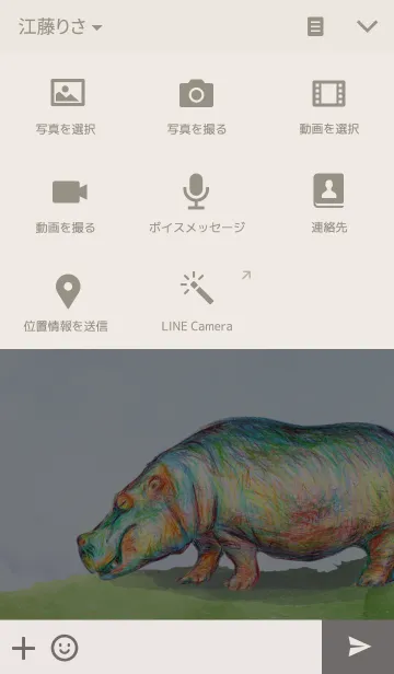 [LINE着せ替え] COLORFUL HIPPOの画像4