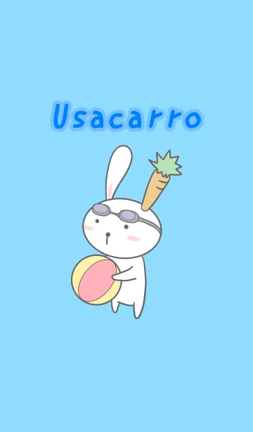 うさキャロ 〜夏ブルー〜のLINE着せ替え