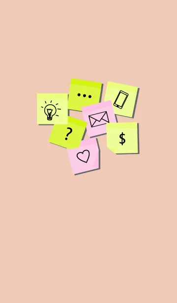 [LINE着せ替え] post it themeの画像1