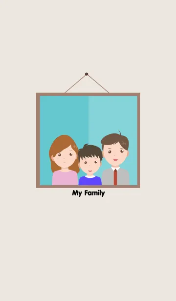 [LINE着せ替え] My family themeの画像1