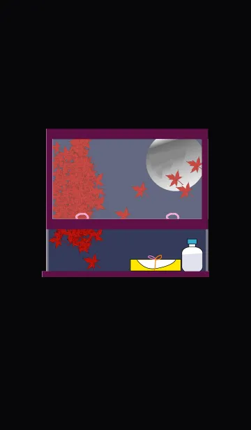 [LINE着せ替え] 夜汽車の秋旅の画像1